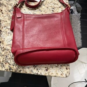 Coach Cherry Red Leather Women's Bag